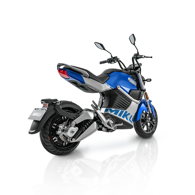 Motocykl elektryczny Miku Super Sunra niebieski